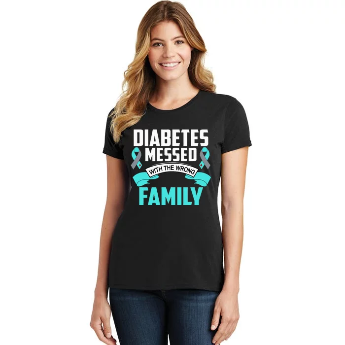 Diabetes Support  I Gift Family Member for Support Women's T-Shirt