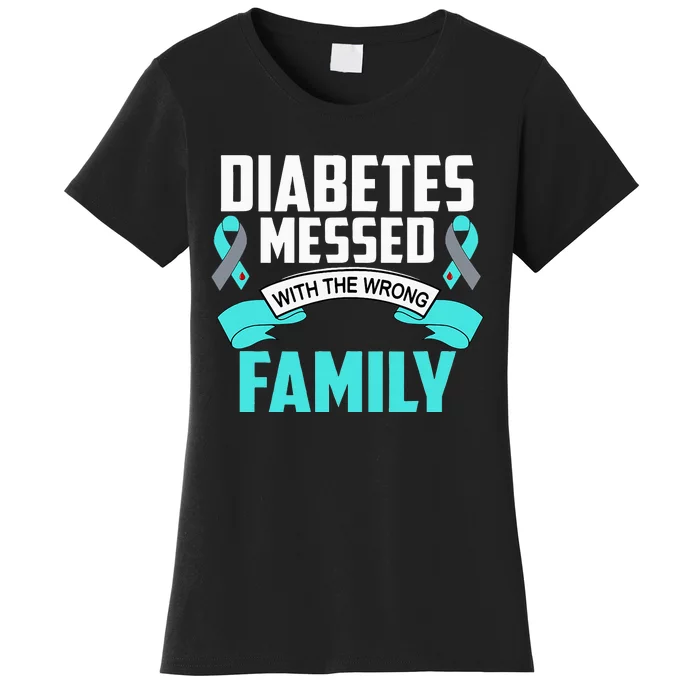 Diabetes Support  I Gift Family Member for Support Women's T-Shirt