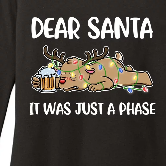 Dear Santa It Was Just A Phase Meaningful Gift Womens CVC Long Sleeve Shirt