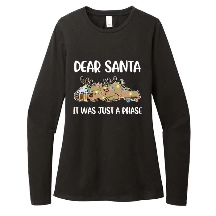 Dear Santa It Was Just A Phase Meaningful Gift Womens CVC Long Sleeve Shirt