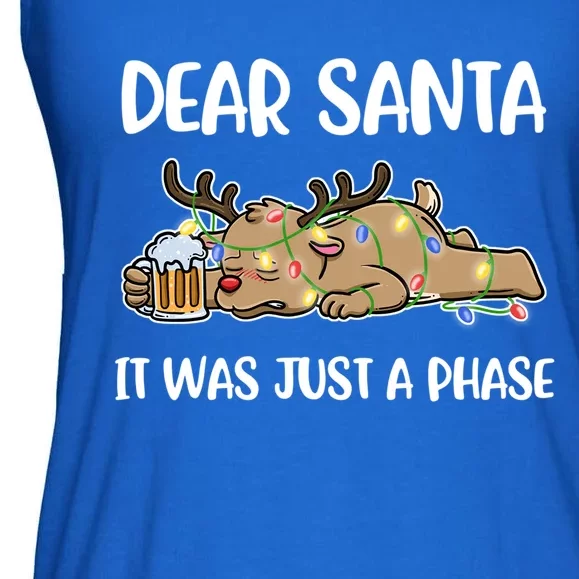 Dear Santa It Was Just A Phase Meaningful Gift Ladies Essential Flowy Tank