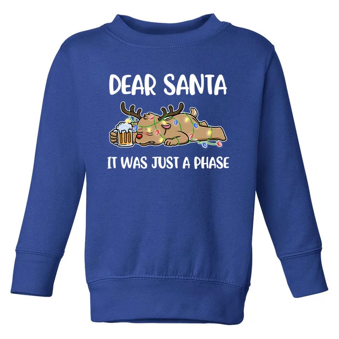 Dear Santa It Was Just A Phase Meaningful Gift Toddler Sweatshirt