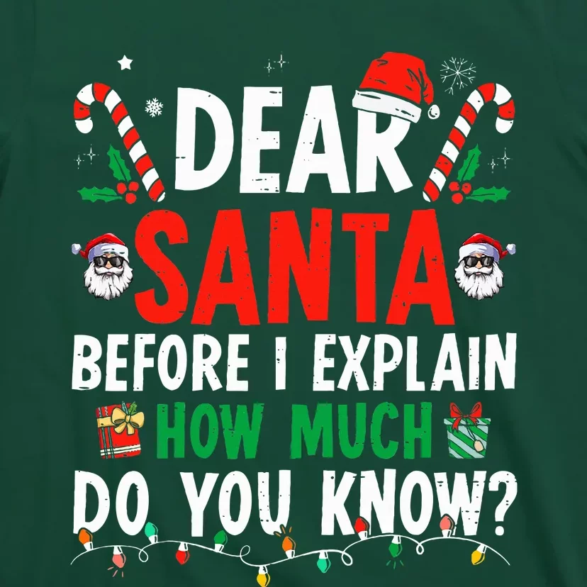 Dear Santa I Can Explain Funny Christmas T-Shirt