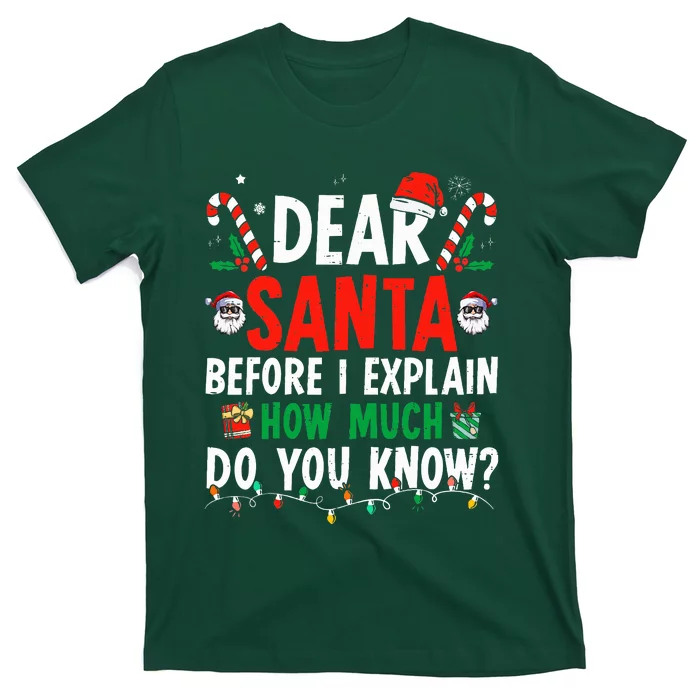 Dear Santa I Can Explain Funny Christmas T-Shirt