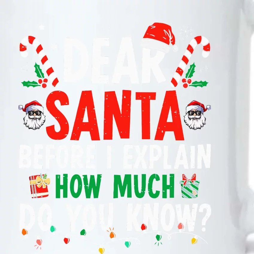 Dear Santa I Can Explain Funny Christmas Adults Black Color Changing Mug