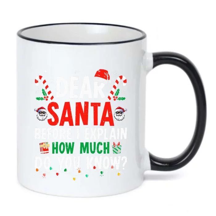 Dear Santa I Can Explain Funny Christmas Adults Black Color Changing Mug