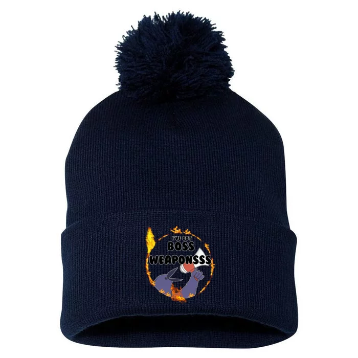 Dark Souls Ive Got Boss Weapons Pom Pom 12in Knit Beanie