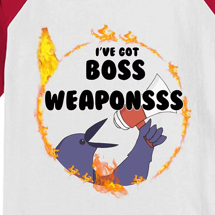 Dark Souls Ive Got Boss Weapons Kids Colorblock Raglan Jersey