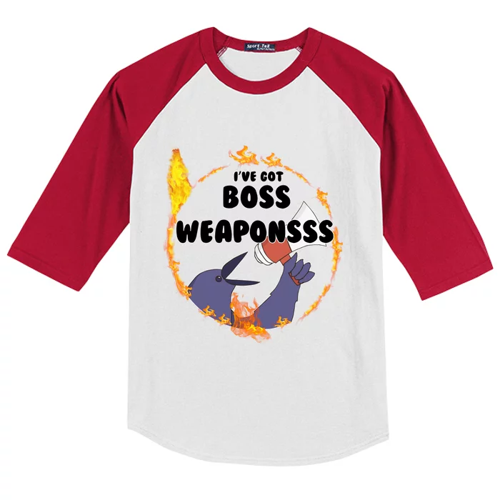 Dark Souls Ive Got Boss Weapons Kids Colorblock Raglan Jersey