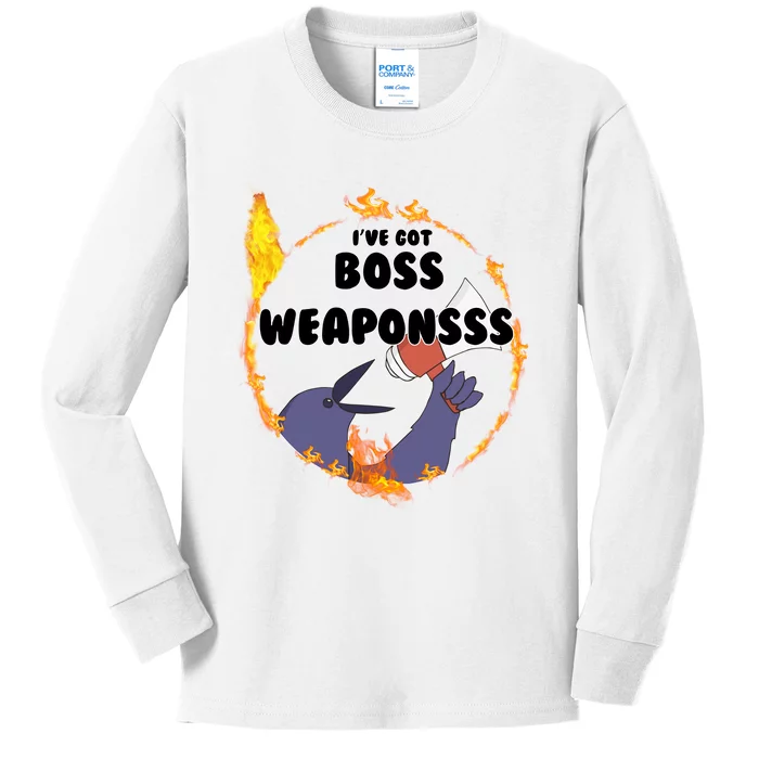 Dark Souls Ive Got Boss Weapons Kids Long Sleeve Shirt