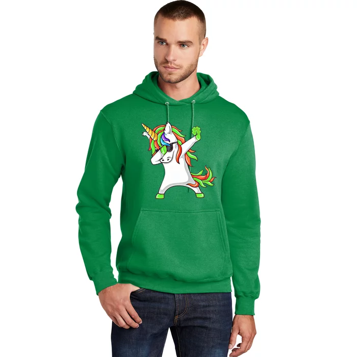 Dabbing Shamrock Irish Unicorn Funny Luck Cool Gift Hoodie