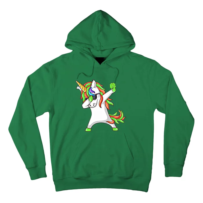 Dabbing Shamrock Irish Unicorn Funny Luck Cool Gift Hoodie