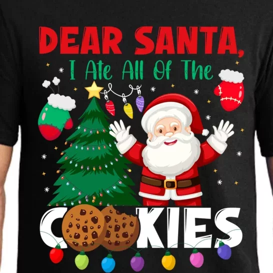 Dear Santa I Ate All Of The Christmas Cookies Baking Crew Gift Pajama Set