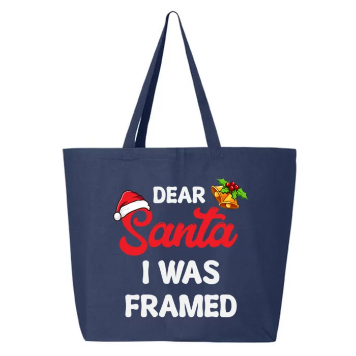 Dear Santa I Was Framed Gift 25L Jumbo Tote