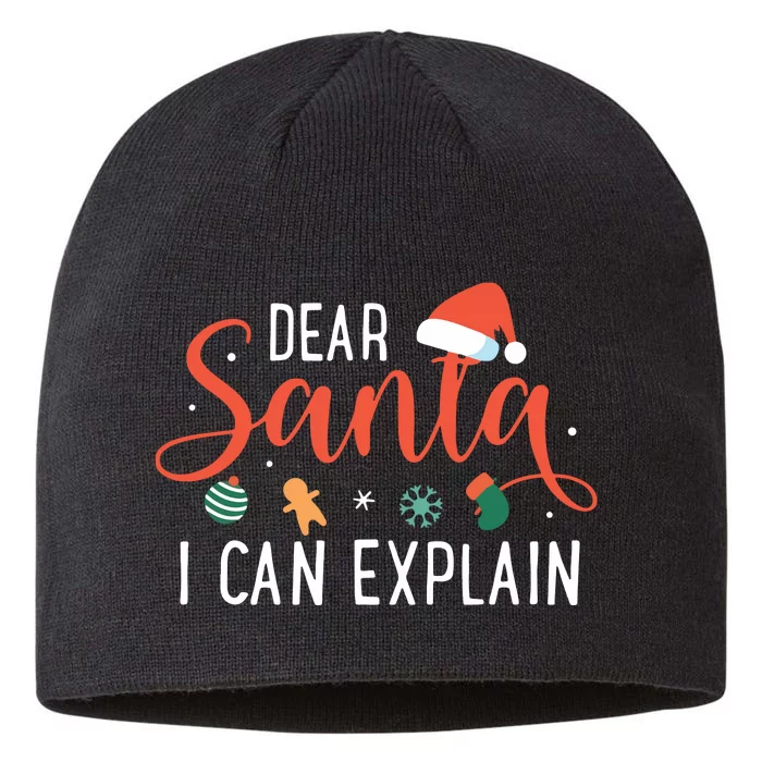 Dear Santa I Can Explain Family Christmas 8 1/2in Sustainable Knit Beanie