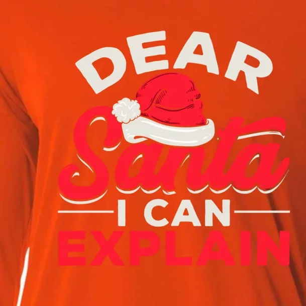 Dear Santa I Can Explain Christmas Dear Santa I Can Explain Gift Cooling Performance Long Sleeve Crew