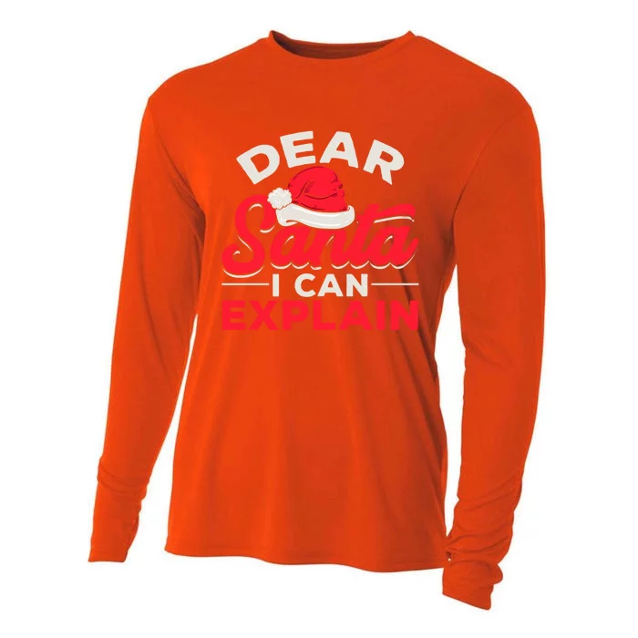 Dear Santa I Can Explain Christmas Dear Santa I Can Explain Gift Cooling Performance Long Sleeve Crew