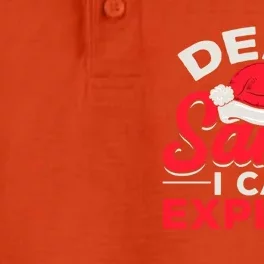 Dear Santa I Can Explain Christmas Dear Santa I Can Explain Gift Dry Zone Grid Performance Polo