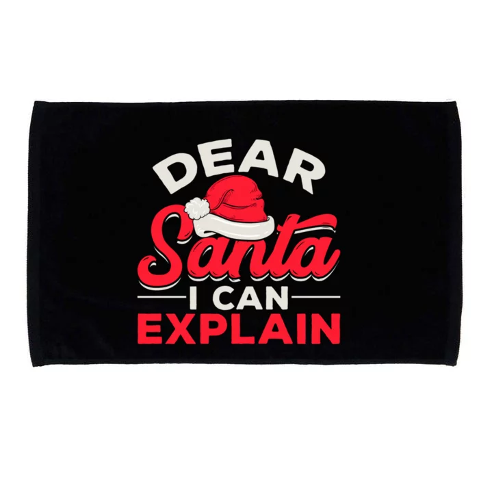 Dear Santa I Can Explain Christmas Dear Santa I Can Explain Gift Microfiber Hand Towel