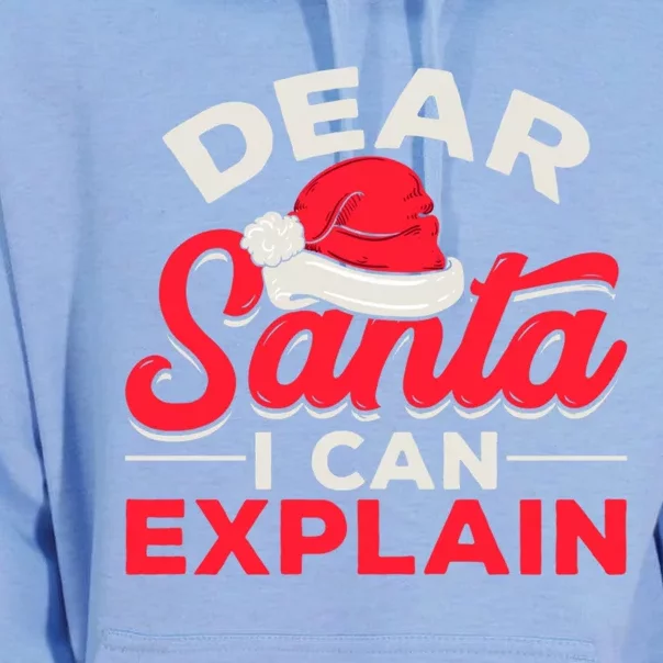 Dear Santa I Can Explain Christmas Dear Santa I Can Explain Gift Unisex Surf Hoodie