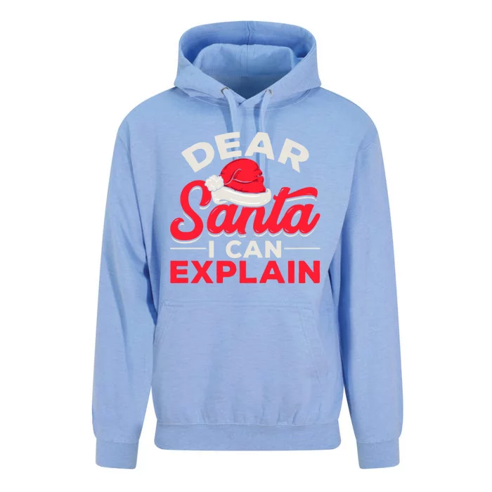 Dear Santa I Can Explain Christmas Dear Santa I Can Explain Gift Unisex Surf Hoodie