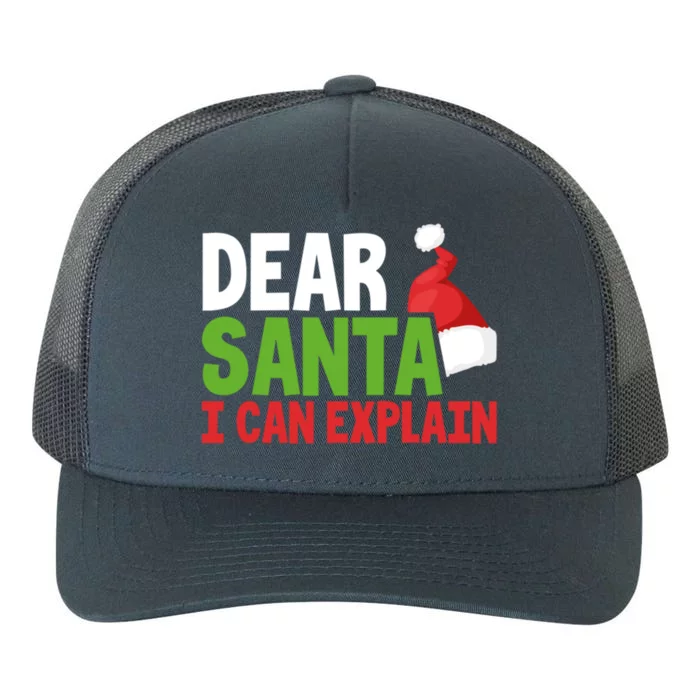 Dear Santa I Can Explain Christmas Naughty List Joke Gift Yupoong Adult 5-Panel Trucker Hat