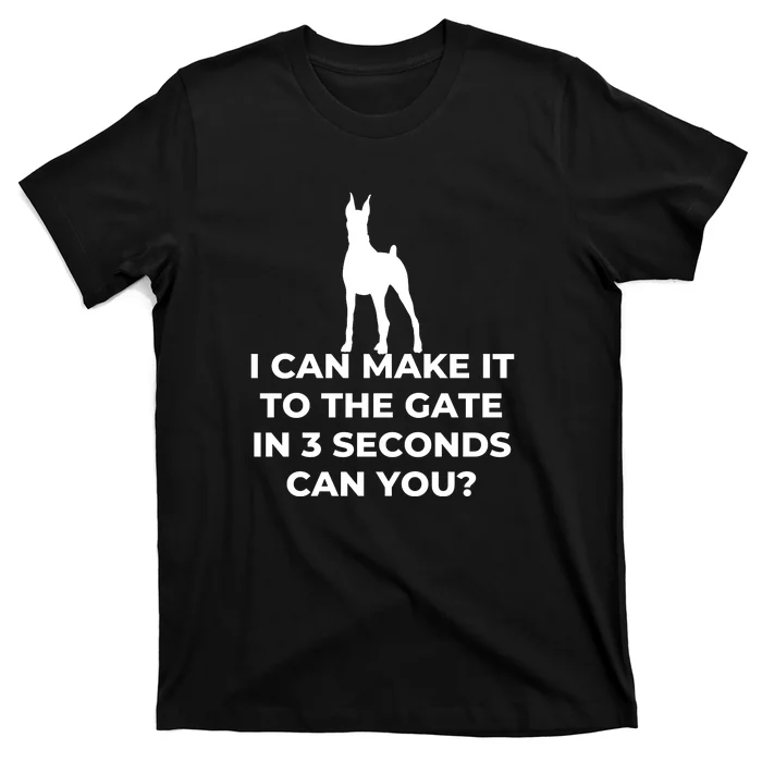 Dog Sign I Can Make It To The Gate In 3 Seconds Can You T-Shirt