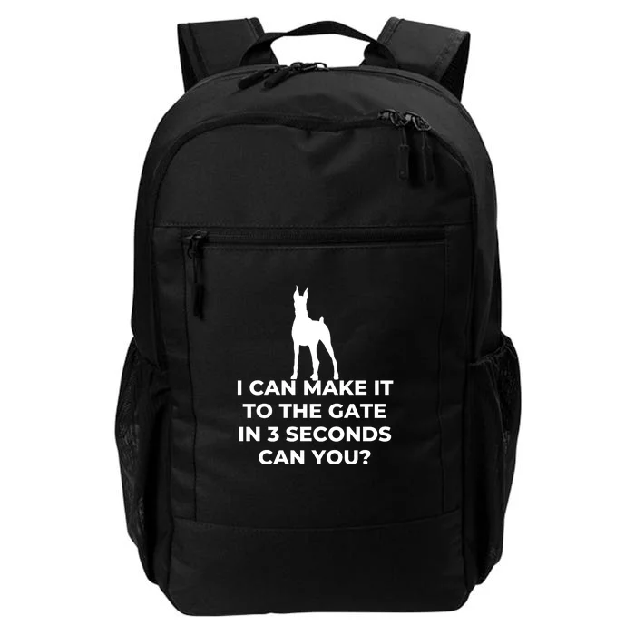 Dog Sign I Can Make It To The Gate In 3 Seconds Can You Daily Commute Backpack