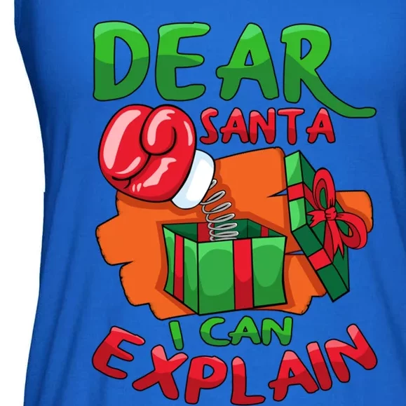 Dear Santa I Can Explain Dear Santa Present Gift Christmas Gift Ladies Essential Flowy Tank