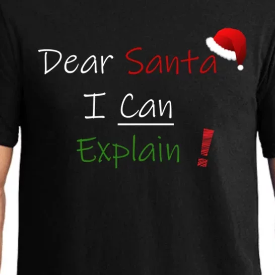 Dear Santa I Can Explain Cool Gift Pajama Set