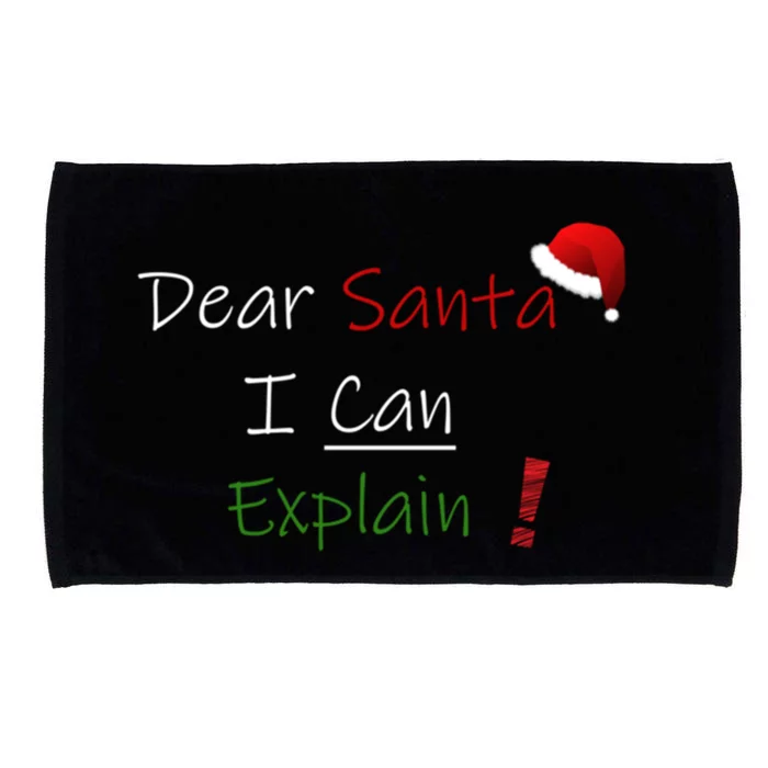 Dear Santa I Can Explain Cool Gift Microfiber Hand Towel