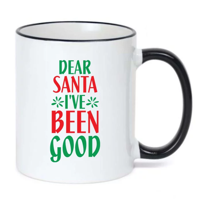 Dear Santa I Ve Been Good Black Color Changing Mug