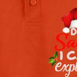 Dear Santa I Can Explain Ugly Christmas Xmas Dry Zone Grid Performance Polo