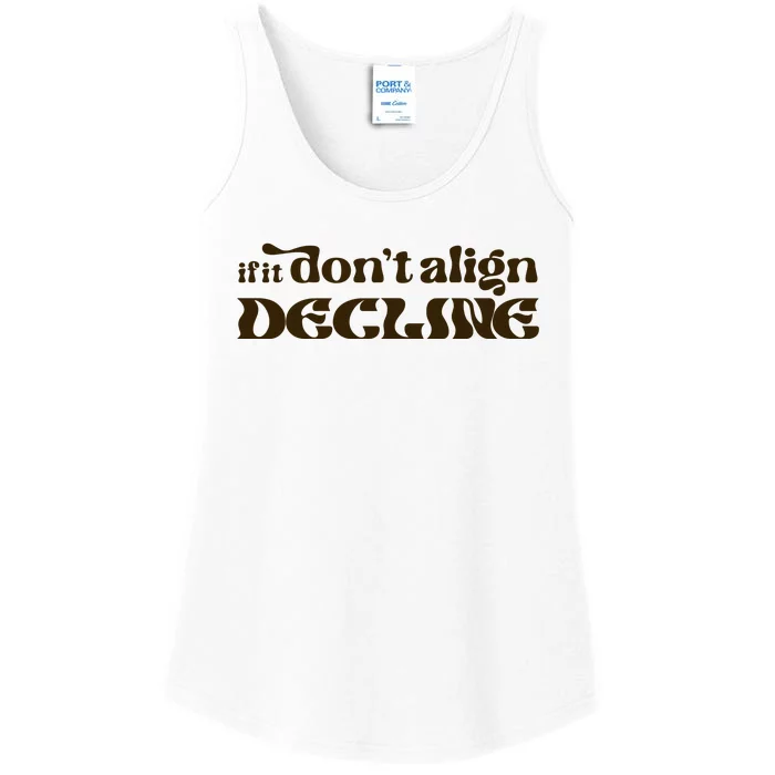 Dear Silas If It DonT Align Ladies Essential Tank