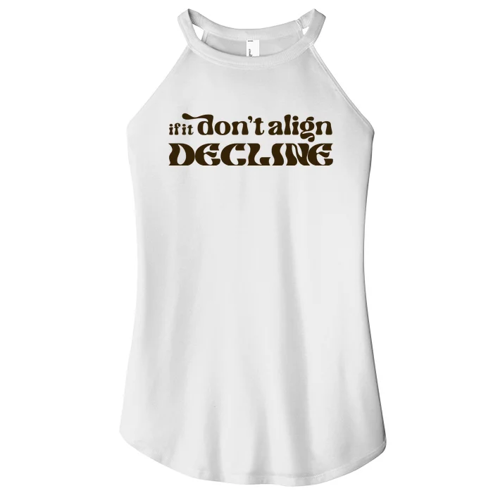 Dear Silas If It DonT Align Women’s Perfect Tri Rocker Tank