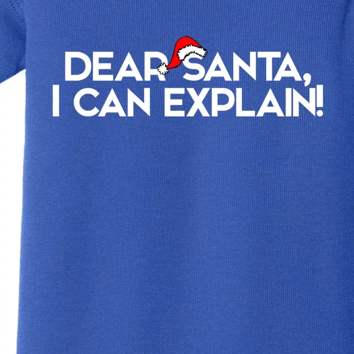 Dear Santa I Can Explain For Christmas Meaningful Gift Baby Bodysuit