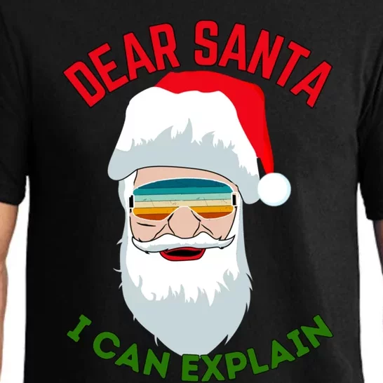 Dear Santa I Can Explain Funny Christmas Print For All Funny Gift Pajama Set