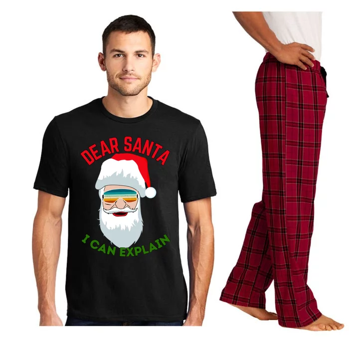 Dear Santa I Can Explain Funny Christmas Print For All Funny Gift Pajama Set