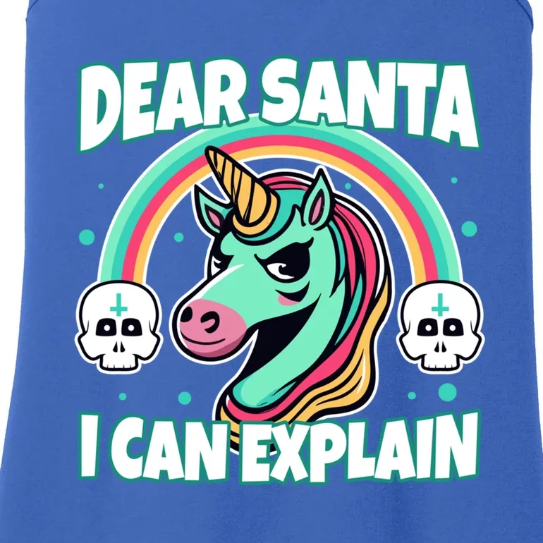 Dear Santa I Can Explain Gift Ladies Essential Tank