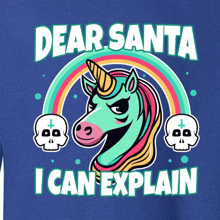 Dear Santa I Can Explain Gift Toddler Sweatshirt