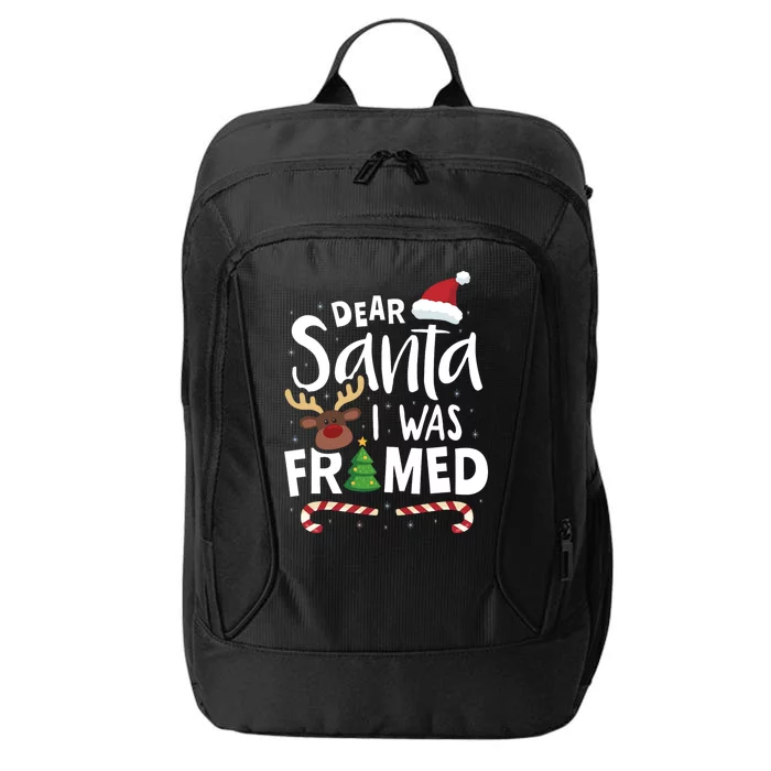 Dear Santa I Was Framed City Backpack