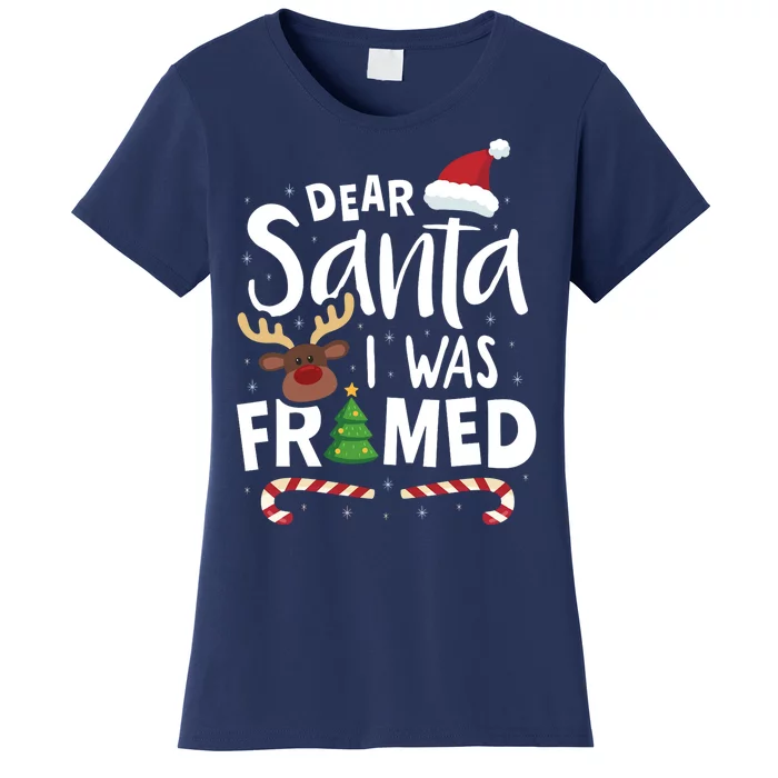 Dear Santa I Was Framed Women's T-Shirt