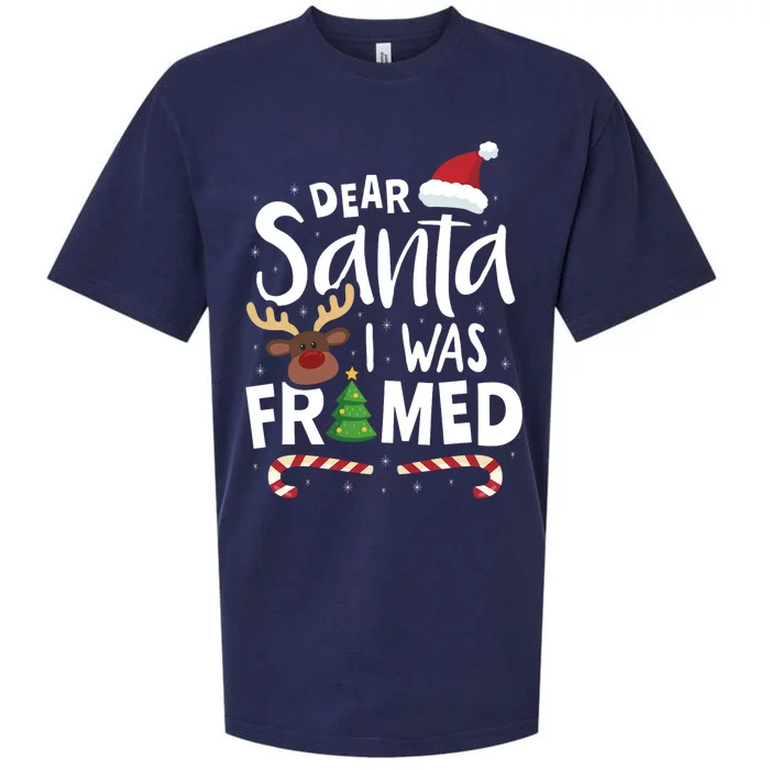 Dear Santa I Was Framed Sueded Cloud Jersey T-Shirt