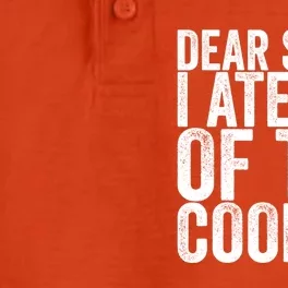 Dear Santa I Ate All Of The Cookies Funny Gift Dry Zone Grid Performance Polo