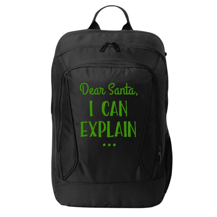 Dear Santa I Can Explain Christmas City Backpack