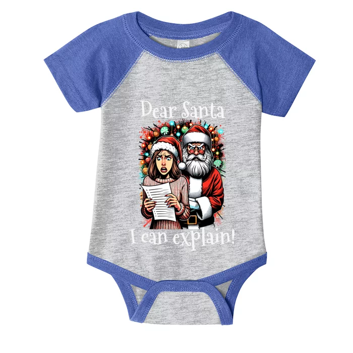 Dear Santa I Can Explain Great Gift Infant Baby Jersey Bodysuit