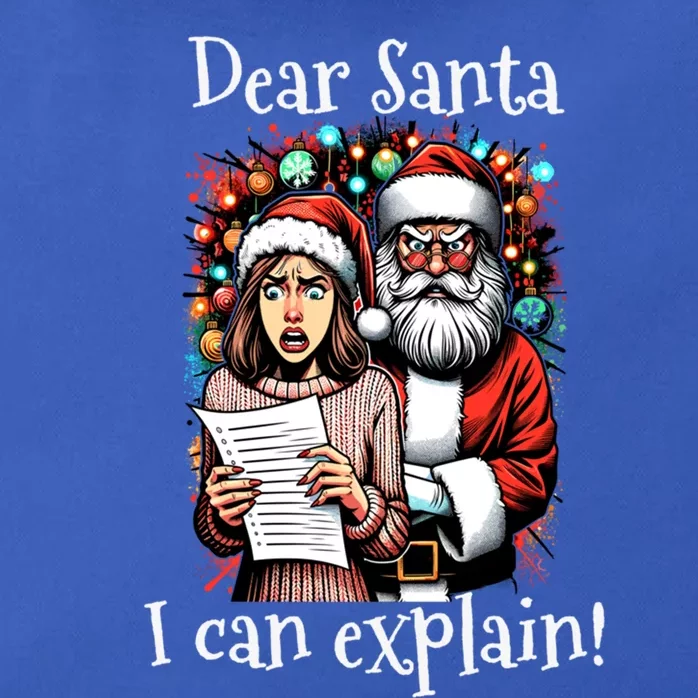 Dear Santa I Can Explain Great Gift Zip Tote Bag