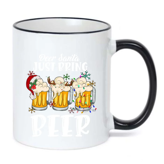 Dear Santa Just Bring Beer Christmas Ing Gift Black Color Changing Mug