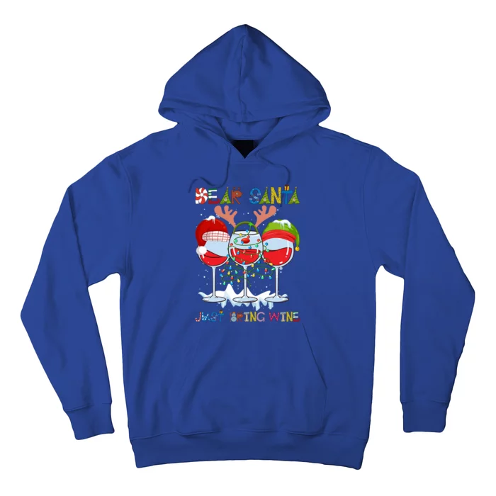 Dear Santa Just Bring Wine Cute Gift Hoodie