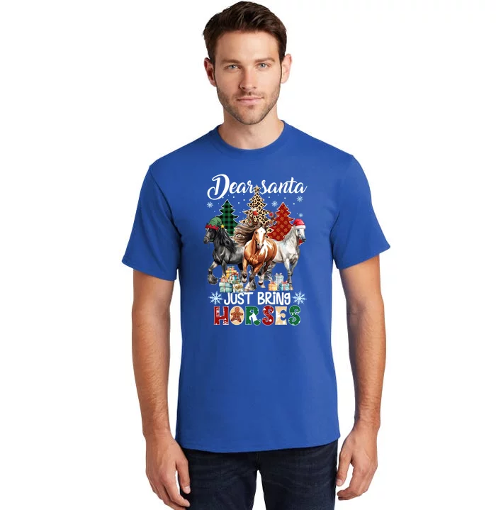 Dear Santa Just Brings Horses Christmas Meaningful Gift Tall T-Shirt